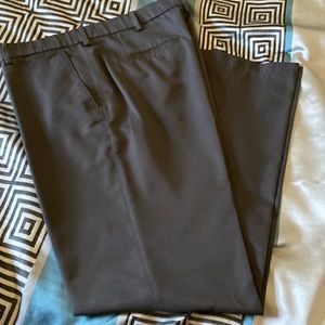 Haggar men’s straight fit dress slacks pants charcoal gray 34X 32s